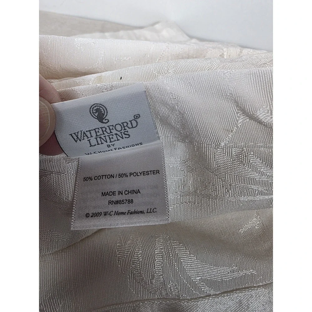 Watorford Linens Napkins Set Of 5 Ivory Floral Formal Dining 20x20